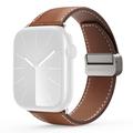 Apple Watch (38/40/SE/41/42mm) Dux Ducis YA-band met M-gesp van echt leer - bruin