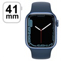 Apple Watch 7 WiFi MKN13FD/A - Aluminum, Abyss Blue Sportband, 41mm - Blauw