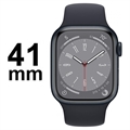 Apple Watch 8 LTE MNHV3FD/A - Aluminium, Midnight Sportbandje, 41 mm