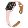 Apple Watch 9/8/SE (2022)/7/SE/6/5/4/3/2/1 Leder Bandje - 38mm, 40mm - Roze