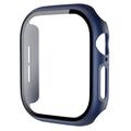 Apple Watch Series 11/10 Plastic Hoesje met Glazen Screenprotector - 46mm - Donkerblauw