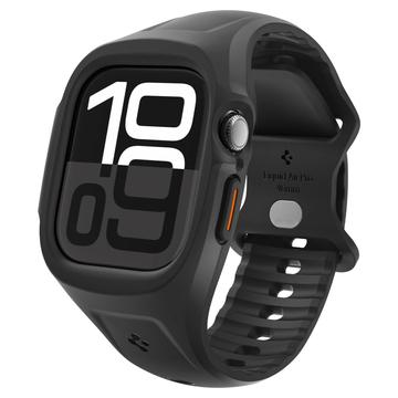 Apple Watch Series 10 Spigen Liquid Air Pro Hoesje met band - 46mm - Matzwart