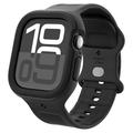 Apple Watch Series 10 Spigen Vault Pro Rugged TPU Hoesje met band - 42mm - Matzwart