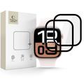 Apple Watch Series 10 Tech-Protect Glas Flex+ Hybride Schermbeschermer - 42mm - 2 stuks. - Zwarte rand