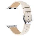 Apple Watch Series 11/10/9/8/SE 3/SE (2022)/7/SE/6/5/4/3/2/1 Dunne leren band - 42mm/41mm/40mm/38mm