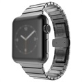 Apple Watch Series 9/8/SE (2022)/7/SE/6/5/4/3/2/1 Roestvrij Staal Bandje - 41mm/40mm/38mm - Zwart