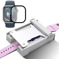 Apple Watch Series 9/8/7-schermbeschermer met stofvrije installatieset - 41mm - zwarte rand