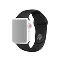 Apple Watch Series SE (2023)/10/9/8/SE (2022)/7/SE/6/5/4/3/2/1 Soft Siliconen Band - 41mm/40mm/38mm - Zwart