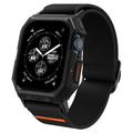 Apple Watch Series 9/8/SE (2022)/7/SE/6/5/4 Spigen Lite Fit Pro Riem met Case - 44mm, 45mm - Zwart