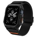 Apple Watch Series 9/8/SE (2022)/7/SE/6/5/4 Spigen Lite Fit Pro Riem met Case - 44mm, 45mm - Zwart