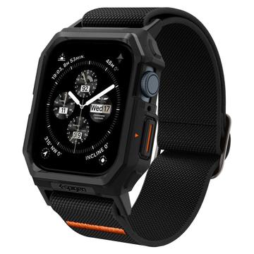 Apple Watch Series 9/8/SE (2022)/7/SE/6/5/4 Spigen Lite Fit Pro Riem met Case - 44mm, 45mm - Zwart