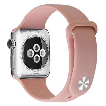 Apple Watch Series SE (2023)/10/9/8/SE (2022)/7/SE/6/5/4/3/2/1 Soft Siliconen Band - 42mm/41mm/40mm/38mm - Roze