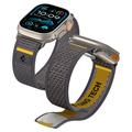 Apple Watch Series Ultra 2/Ultra/10/9/8/7/6/SE (2022)/SE Spigen Athlex Air Riem - 49mm/46mm/45mm/44mm - Actief Grijs