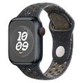 Apple Watch Series Ultra 2/Ultra/10/9/8/SE (2022)/7/SE/6/5/4/3/2/1 Lippa Bloem Siliconen Bandje - 49mm/46mm/45mm/44mm/42mm - Zwart