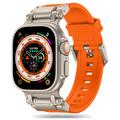 Apple Watch Series Ultra 2/Ultra/10/9/8/SE (2022)/7/SE/6/5/4/3/2/1 Tech-Protect Delta Pro Strap - 49mm/46mm/45mm/44mm/42mm - Zwart / Titanium