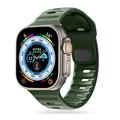 Apple Watch Series Ultra 2/Ultra/10/9/8/SE (2022)/7/SE/6/5/4/3/2/1 Tech-Protect IconBand Line Siliconen Bandje - 49mm/45mm/44mm/42mm - Legergroen
