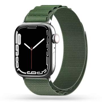 Apple Watch Series Ultra 2/Ultra/10/9/8/SE (2022)/7/SE/6/5/4/3/2/1 Tech-Protect Nylon Pro Strap - 49mm/46mm/45mm/44mm/42mm - Militair groen