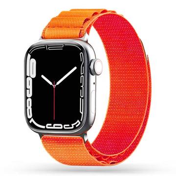 Apple Watch Series Ultra 2/Ultra/10/9/8/SE (2022)/7/SE/6/5/4/3/2/1 Tech-Protect Nylon Pro Bandje - 49mm/46mm/45mm/44mm/42mm - Oranje