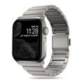 Apple Watch Series Ultra 3/2/Ultra/11/10/9/8/SE 3/(2022)/7/SE/6/5/4/3/2/1 Tech-Protect SteelBand Roestvrij Stalen Band - 49mm/45mm/44mm/42mm - Titanium
