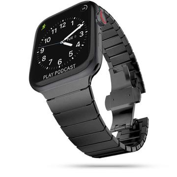 Apple Watch Series Ultra 2/Ultra/9/8/SE (2022)/7/SE/6/5/4 Tech-Protect LinkBandje - 49mm/45mm/44mm/42mm - Zwart