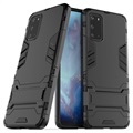 Armor Series Samsung Galaxy S20 Ultra Hybrid Case met Standaard - Zwart