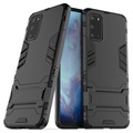 Armor Series Samsung Galaxy S20+ Hybrid Hoesje met Standaard - Zwart