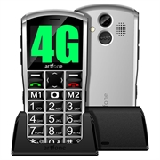 Artfone A400 Senior Telefoon - 4G, Dual SIM, SOS - Grijs - Grau