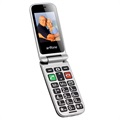 Artfone CF241A Senioren Flip Telefoon - Dual SIM, SOS - Zwart