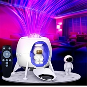 Astronaut ruimte landing sterrenhemel nevel projectielamp - slaapkamer sfeer nachtlampje