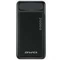 Awei P6K Dual USB Power Bank 20000mAh - Zwart