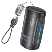 Awei WP-117 powerbank van 10000mAh - 22.5W, 2xUSB-C - Zwart