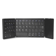 B089 Opvouwbaar draadloos toetsenbord met touchpad - 81 toetsen - zwart