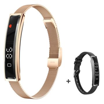 B3 Slimme Armband / Fitness Tracker met twee bandjes - Goud