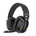 B500 Over-Ear draadloze hoofdtelefoon met RGB-verlichting - Zwart