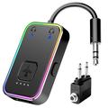 BF01 Bluetooth-audioadapter/zender voor vliegtuig, tv, computer - zwart