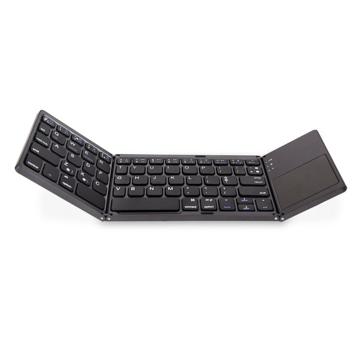 Opvouwbaar Draadloos Toetsenbord met Touchpad BK06 - Zwart