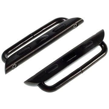 Apple Watch Series Ultra 2/Ultra/10/9/8/SE (2022)/7/SE/6/5/4/3/2/1 Band Connector - 46mm/45mm/44mm/42mm - Zwart