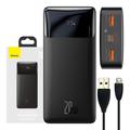 Baseus Bipow digitale 20W Power Bank 20000mAh - Zwart