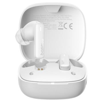 Baseus Bowie E19 True Wireless oortelefoon met ENC, 33 uur speeltijd - Stellair Wit