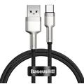 Baseus Cafule Metalen Serie USB-A naar USB-C Kabel - 66W, 1m
