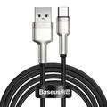 Baseus Cafule Metalen Serie USB-A naar USB-C Kabel - 66W, 2m - Zwart