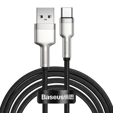 Baseus Cafule Metalen Serie USB-A naar USB-C Kabel - 66W, 2m - Zwart