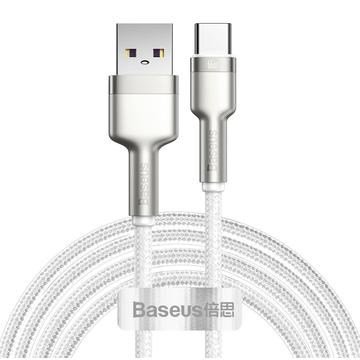 Baseus Cafule Metalen Serie USB-A naar USB-C Kabel - 66W, 2m - Wit