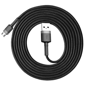 Baseus Cafule MicroUSB Kabel CAMKLF-CG1 - 2m - Gray / Zwart