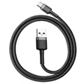 Baseus Cafule USB 2.0 / Type-C Kabel CATKLF-BG1 - 1m - Zwart / Grijs