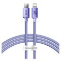 Baseus Crystal Shine USB-C / Lightning Kabel CAJY000205 - 1.2m - Paars