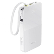 Baseus EnerFill Bipow2 Pro 10000mAh powerbank met USB-C-kabel - Wit