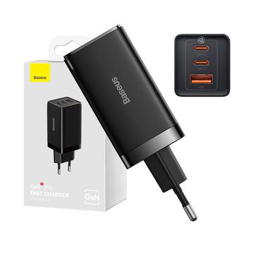 Baseus GaN5 Pro 65W Wandoplader - 2xUSB-C, USB-A