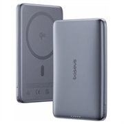 Baseus PicoGo AM41 Ultradunne Qi2 magnetische powerbank 10000mAh - 27W - Grijs