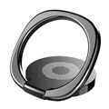 Baseus Privity Magnetisch Ring Houder voor Smartphones - Zwart